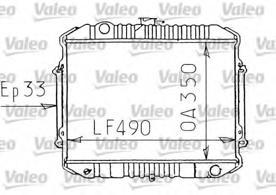 VALEO 731071 Радиатор, охлаждение двигателя для MITSUBISHI COLT II (Митсубиши/митсубиси Cолт 2) VALEO 731071 Радиатор, охлаждение двигателя для MITSUBISHI COLT II (Митсубиши/митсубиси Cолт 2)