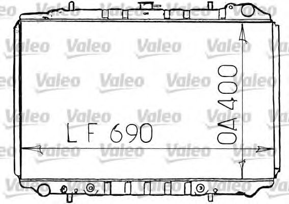 VALEO 731134 Радиатор, охлаждение двигателя для NISSAN (Ниссан) VALEO 731134 Радиатор, охлаждение двигателя для NISSAN (Ниссан)