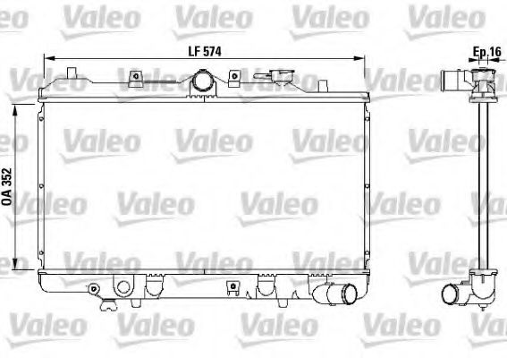 VALEO 731142 Радиатор, охлаждение двигателя для MAZDA (Мазда) VALEO 731142 Радиатор, охлаждение двигателя для MAZDA (Мазда)