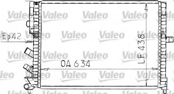 VALEO 731162 Радиатор, охлаждение двигателя 