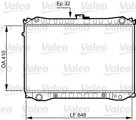 VALEO 731188 Радиатор, охлаждение двигателя для NISSAN (Ниссан) VALEO 731188 Радиатор, охлаждение двигателя для NISSAN (Ниссан)
