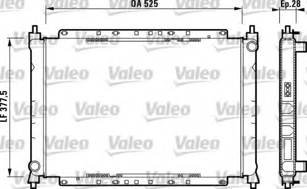VALEO 731209 Радиатор, охлаждение двигателя для ROVER 400 (Ровер 400) VALEO 731209 Радиатор, охлаждение двигателя для ROVER 400 (Ровер 400)