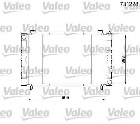 VALEO 731228 Радиатор, охлаждение двигателя 