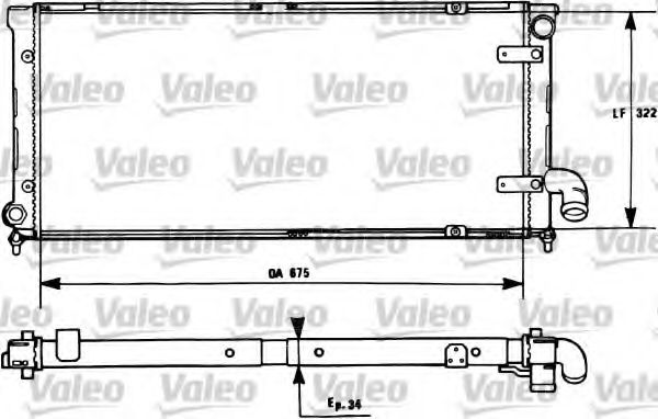 VALEO 731269 Радиатор, охлаждение двигателя для SEAT TOLEDO (Сеат Толэдо) VALEO 731269 Радиатор, охлаждение двигателя для SEAT TOLEDO (Сеат Толэдо)