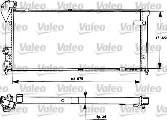 VALEO 731270 Радиатор, охлаждение двигателя для SEAT TOLEDO (Сеат Толэдо) VALEO 731270 Радиатор, охлаждение двигателя для SEAT TOLEDO (Сеат Толэдо)
