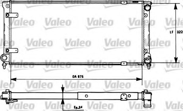 VALEO 731271 Радиатор, охлаждение двигателя для SEAT TOLEDO (Сеат Толэдо) VALEO 731271 Радиатор, охлаждение двигателя для SEAT TOLEDO (Сеат Толэдо)
