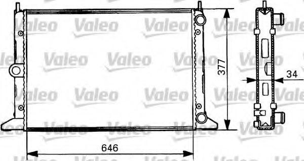 VALEO 731386 Радиатор, охлаждение двигателя для VOLKSWAGEN SHARAN (Фольксваген Шаран) VALEO 731386 Радиатор, охлаждение двигателя для VOLKSWAGEN SHARAN (Фольксваген Шаран)
