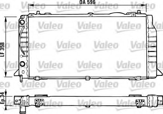 VALEO 731422 Радиатор, охлаждение двигателя для AUDI 90 (Ауди 90) VALEO 731422 Радиатор, охлаждение двигателя для AUDI 90 (Ауди 90)