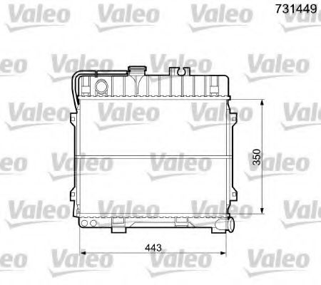 VALEO 731449 Радиатор, охлаждение двигателя 
