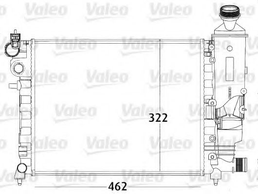 VALEO 731498 Радиатор, охлаждение двигателя 