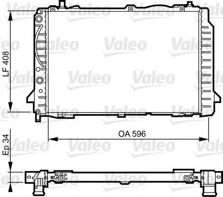VALEO 731503 Радиатор, охлаждение двигателя для AUDI 90 (Ауди 90) VALEO 731503 Радиатор, охлаждение двигателя для AUDI 90 (Ауди 90)