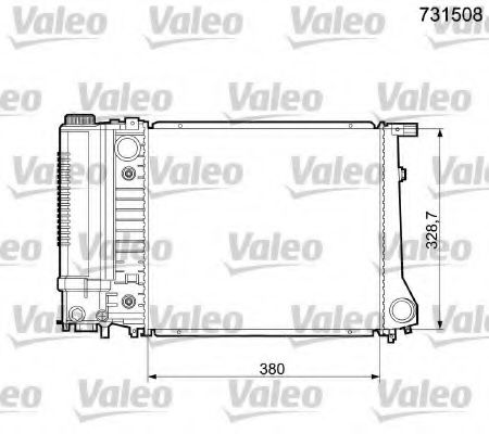 VALEO 731508 Радиатор, охлаждение двигателя для BMW 3 (Бмв 3) VALEO 731508 Радиатор, охлаждение двигателя для BMW 3 (Бмв 3)