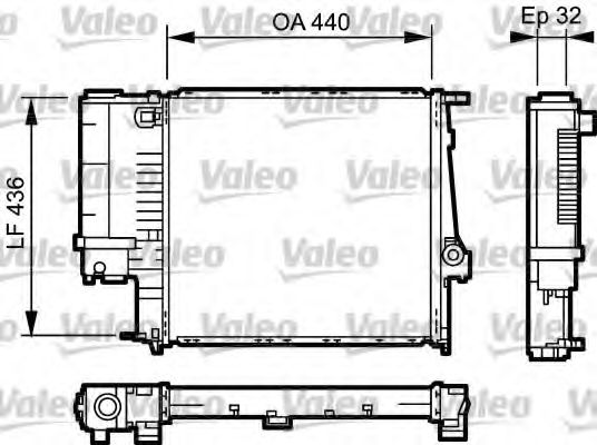 VALEO 731511 Радиатор, охлаждение двигателя для BMW 3 (Бмв 3) VALEO 731511 Радиатор, охлаждение двигателя для BMW 3 (Бмв 3)