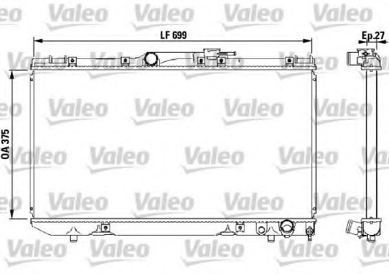 VALEO 731569 Радиатор, охлаждение двигателя 