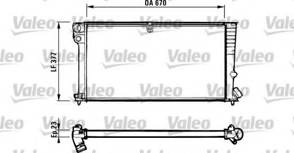 VALEO 731570 Радиатор, охлаждение двигателя для PEUGEOT (Пежо) VALEO 731570 Радиатор, охлаждение двигателя для PEUGEOT (Пежо)