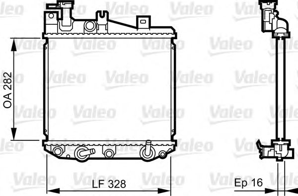 VALEO 731622 Радиатор, охлаждение двигателя для DAIHATSU MIRA (Дайхатсу Мира) VALEO 731622 Радиатор, охлаждение двигателя для DAIHATSU MIRA (Дайхатсу Мира)