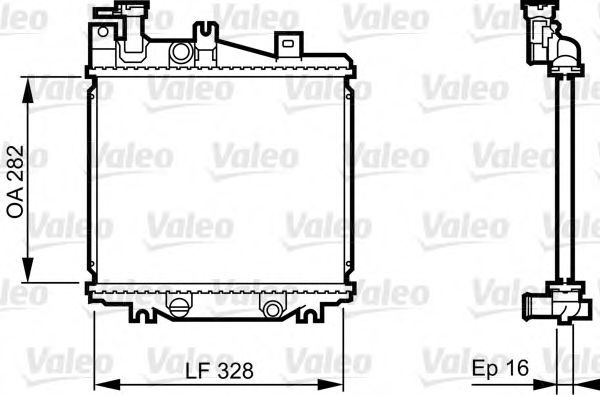 VALEO 731625 Радиатор, охлаждение двигателя для DAIHATSU MIRA (Дайхатсу Мира) VALEO 731625 Радиатор, охлаждение двигателя для DAIHATSU MIRA (Дайхатсу Мира)