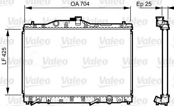VALEO 731629 Радиатор, охлаждение двигателя для HONDA (Хонда) VALEO 731629 Радиатор, охлаждение двигателя для HONDA (Хонда)