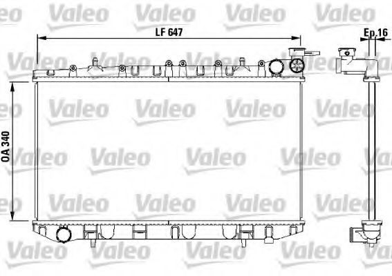 VALEO 731659 Радиатор, охлаждение двигателя для NISSAN PRIMERA (Ниссан Примера) VALEO 731659 Радиатор, охлаждение двигателя для NISSAN PRIMERA (Ниссан Примера)