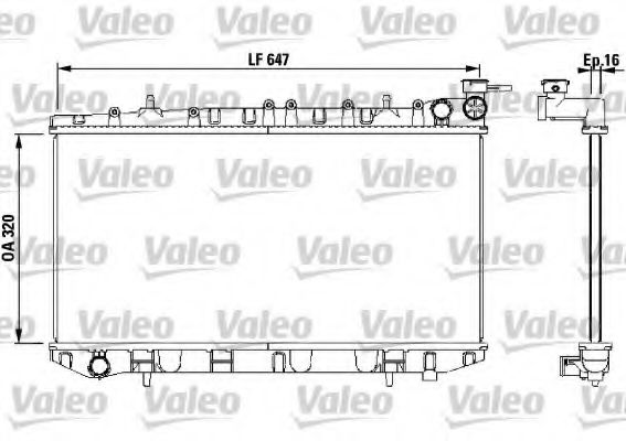 VALEO 731670 Радиатор, охлаждение двигателя 