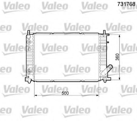 VALEO 731768 Радиатор, охлаждение двигателя 