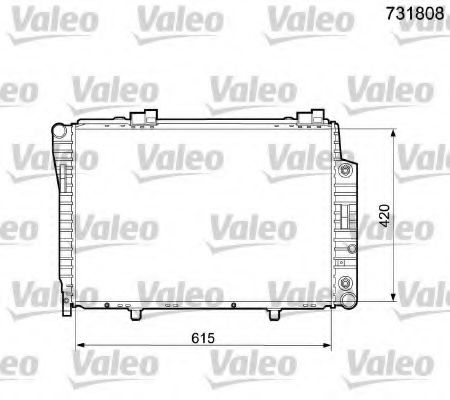 VALEO 731808 Радиатор, охлаждение двигателя для MERCEDES-BENZ SLK (Мэрcэдэс-бэнз Слк) VALEO 731808 Радиатор, охлаждение двигателя для MERCEDES-BENZ SLK (Мэрcэдэс-бэнз Слк)