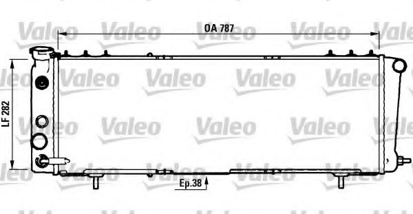 VALEO 732046 Радиатор, охлаждение двигателя 