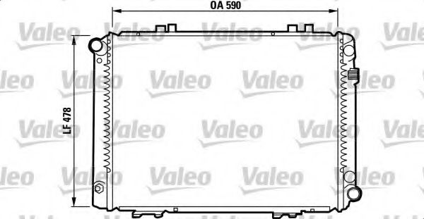 VALEO 732090 Радиатор, охлаждение двигателя для MERCEDESBENZ (Мерседес бенц) VALEO 732090 Радиатор, охлаждение двигателя для MERCEDESBENZ (Мерседес бенц)