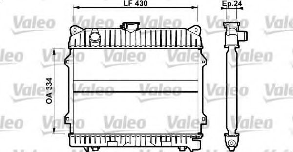 VALEO 732097 Радиатор, охлаждение двигателя для BMW 3 (Бмв 3) VALEO 732097 Радиатор, охлаждение двигателя для BMW 3 (Бмв 3)