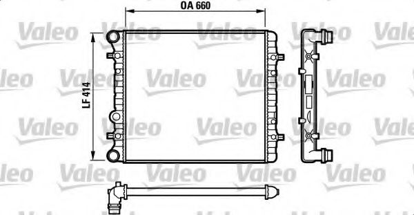 VALEO 732175 Радиатор, охлаждение двигателя для AUDI TT (Ауди Тт) VALEO 732175 Радиатор, охлаждение двигателя для AUDI TT (Ауди Тт)