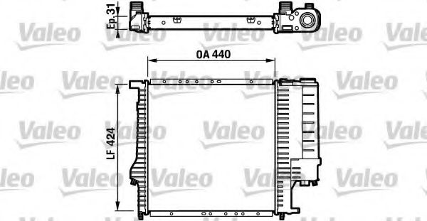 VALEO 732198 Радиатор, охлаждение двигателя для BMW 3 (Бмв 3) VALEO 732198 Радиатор, охлаждение двигателя для BMW 3 (Бмв 3)