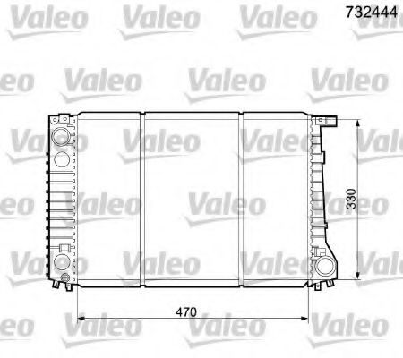 VALEO 732444 Радиатор, охлаждение двигателя для BMW 7 (Бмв 7) VALEO 732444 Радиатор, охлаждение двигателя для BMW 7 (Бмв 7)