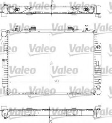 VALEO 732447 Радиатор, охлаждение двигателя для MERCEDESBENZ (Мерседес бенц) VALEO 732447 Радиатор, охлаждение двигателя для MERCEDESBENZ (Мерседес бенц)