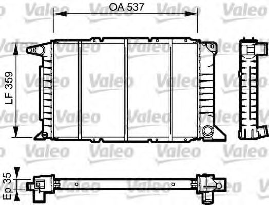 VALEO 732497 Радиатор, охлаждение двигателя для FORD (Форд) VALEO 732497 Радиатор, охлаждение двигателя для FORD (Форд)