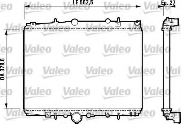 VALEO 732598 Радиатор, охлаждение двигателя для PEUGEOT (Пежо) VALEO 732598 Радиатор, охлаждение двигателя для PEUGEOT (Пежо)