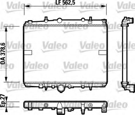 VALEO 732599 Радиатор, охлаждение двигателя для PEUGEOT (Пежо) VALEO 732599 Радиатор, охлаждение двигателя для PEUGEOT (Пежо)