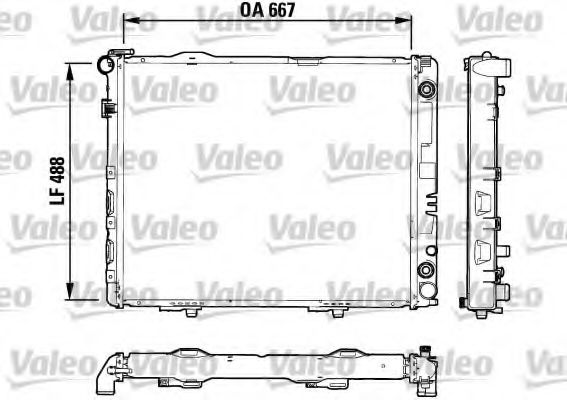 VALEO 732605 Радиатор, охлаждение двигателя для MERCEDESBENZ (Мерседес бенц) VALEO 732605 Радиатор, охлаждение двигателя для MERCEDESBENZ (Мерседес бенц)