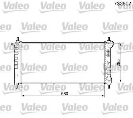 VALEO 732607 Радиатор, охлаждение двигателя для OPEL ASCONA C (Опель Асcона c) VALEO 732607 Радиатор, охлаждение двигателя для OPEL ASCONA C (Опель Асcона c)