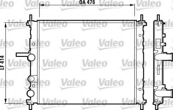 VALEO 732688 Радиатор, охлаждение двигателя для FIAT MAREA (Фиат Мареа) VALEO 732688 Радиатор, охлаждение двигателя для FIAT MAREA (Фиат Мареа)