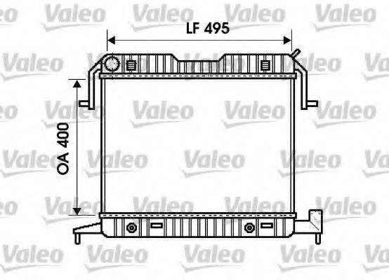VALEO 732703 Радиатор, охлаждение двигателя для OPEL OMEGA A (Опель Омэга а) VALEO 732703 Радиатор, охлаждение двигателя для OPEL OMEGA A (Опель Омэга а)