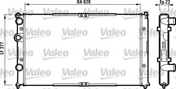 VALEO 732710 Радиатор, охлаждение двигателя для VOLKSWAGEN DERBY (Фольксваген Дэрбъ) VALEO 732710 Радиатор, охлаждение двигателя для VOLKSWAGEN DERBY (Фольксваген Дэрбъ)