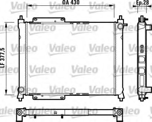 VALEO 732758 Радиатор, охлаждение двигателя для ROVER 400 (Ровер 400) VALEO 732758 Радиатор, охлаждение двигателя для ROVER 400 (Ровер 400)
