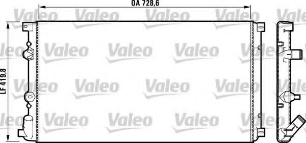VALEO 732798 Радиатор, охлаждение двигателя для OPEL (Опель) VALEO 732798 Радиатор, охлаждение двигателя для OPEL (Опель)