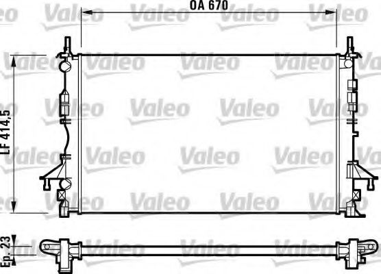 VALEO 732827 Радиатор, охлаждение двигателя для RENAULT LAGUNA II (Рено Лагуна 2) VALEO 732827 Радиатор, охлаждение двигателя для RENAULT LAGUNA II (Рено Лагуна 2)