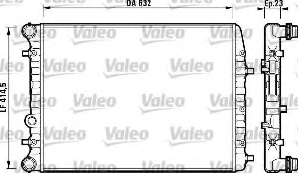 VALEO 732862 Радиатор, охлаждение двигателя для SEAT IBIZA IV (Сеат Ибица 4) VALEO 732862 Радиатор, охлаждение двигателя для SEAT IBIZA IV (Сеат Ибица 4)