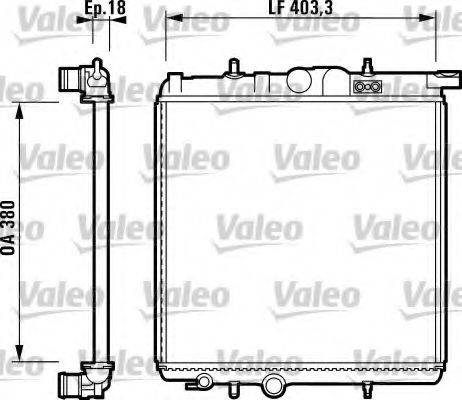 VALEO 732885 Радиатор, охлаждение двигателя для PEUGEOT (Пежо) VALEO 732885 Радиатор, охлаждение двигателя для PEUGEOT (Пежо)