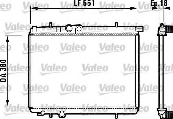 VALEO 732886 Радиатор, охлаждение двигателя для PEUGEOT (Пежо) VALEO 732886 Радиатор, охлаждение двигателя для PEUGEOT (Пежо)