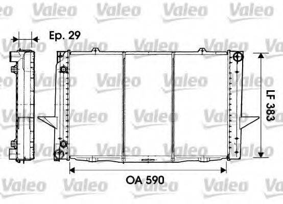 VALEO 732941 Радиатор, охлаждение двигателя для VOLVO 850 (Вольво 850) VALEO 732941 Радиатор, охлаждение двигателя для VOLVO 850 (Вольво 850)