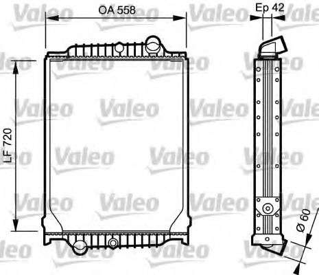 VALEO 733497 Радиатор, охлаждение двигателя для VOLVO FL 6 (Вольво Фл 6) VALEO 733497 Радиатор, охлаждение двигателя для VOLVO FL 6 (Вольво Фл 6)