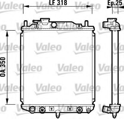 VALEO 734101 Радиатор, охлаждение двигателя для DAIHATSU MIRA (Дайхатсу Мира) VALEO 734101 Радиатор, охлаждение двигателя для DAIHATSU MIRA (Дайхатсу Мира)